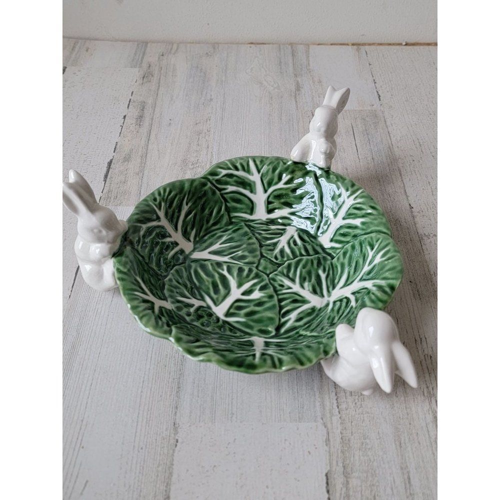 Maxcera cabbage Easter Bunny Bowl dish‎ Decor home